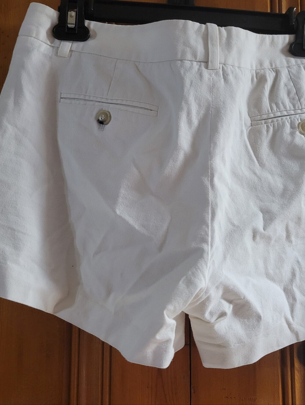Theory White Tailored Cotton Bermuda Shorts